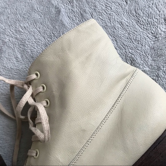 The Great. Boxcar Lace-Up Granny Boot Vanilla 9.5 - Picture 6 of 12